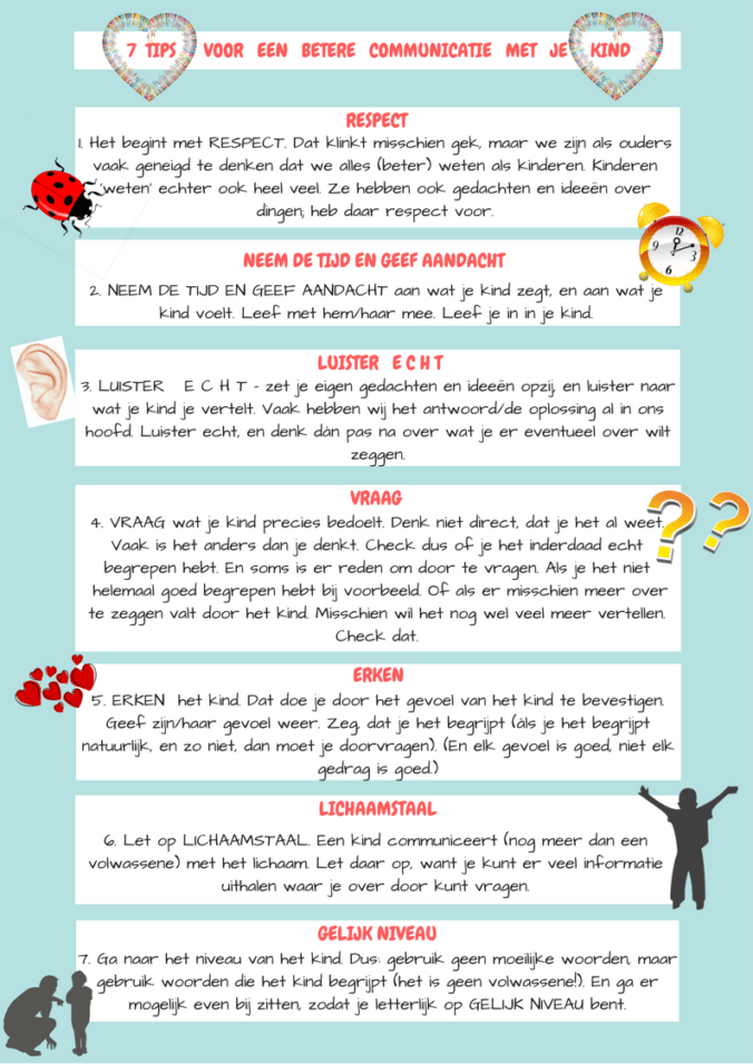 tips voor een betere communicatie met je kind
