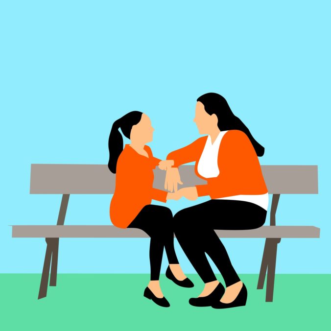 moeder en dochter gesprek