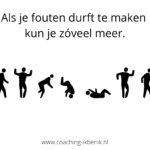 quote over fouten durven maken